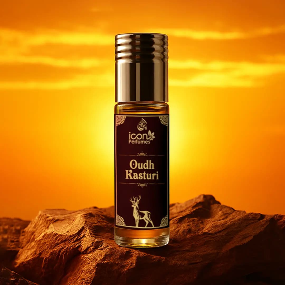 Oudh Kasturi Roll On Attar 6ml By Icon Perfume- icon perfumes