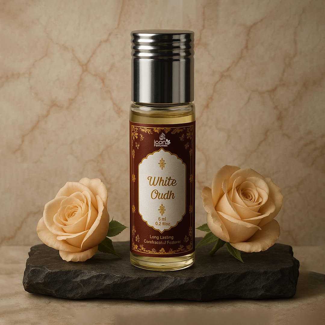 White Oudh Roll On Attar 6ml By Icon Perfume- icon perfumes